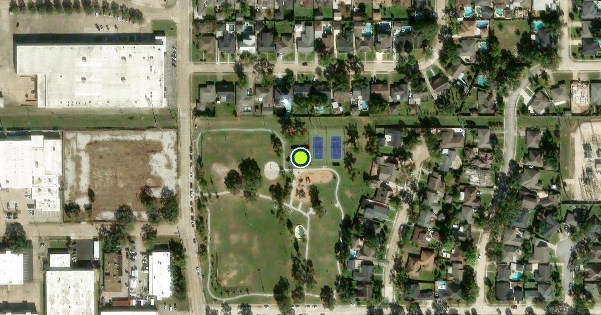 Satellite view of Houston Pickleball Courts