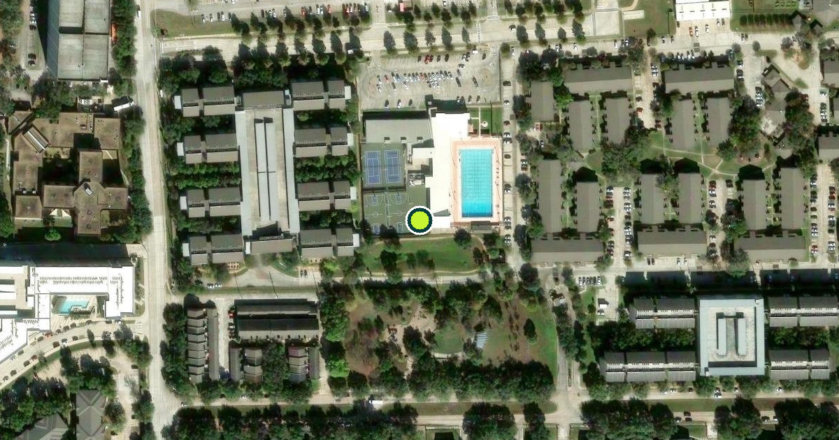 Satellite view of Houston Pickleball Courts