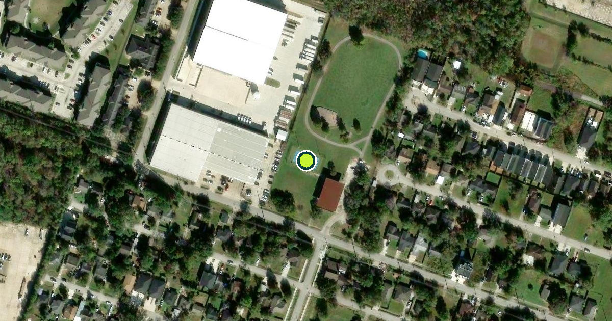 Satellite view of Houston Pickleball Courts