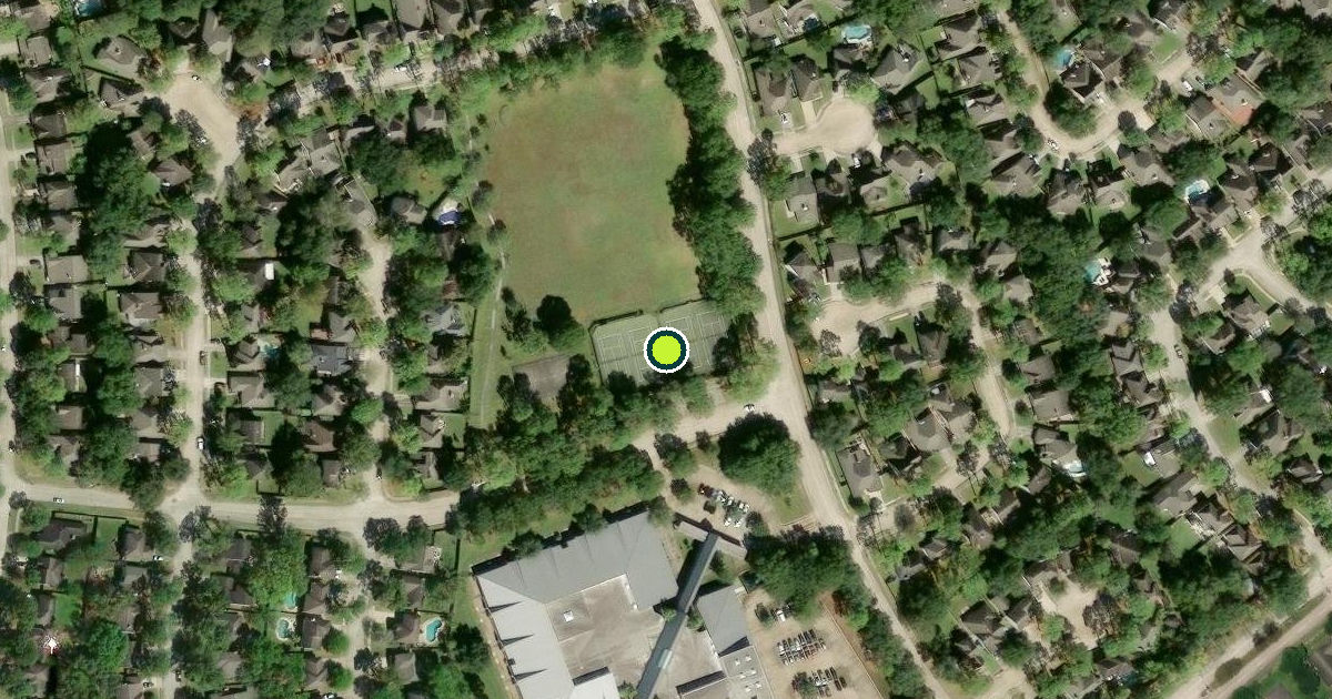 Satellite view of Houston Pickleball Courts