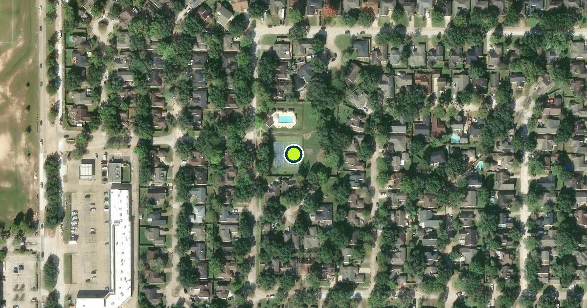 Satellite view of Houston Pickleball Courts