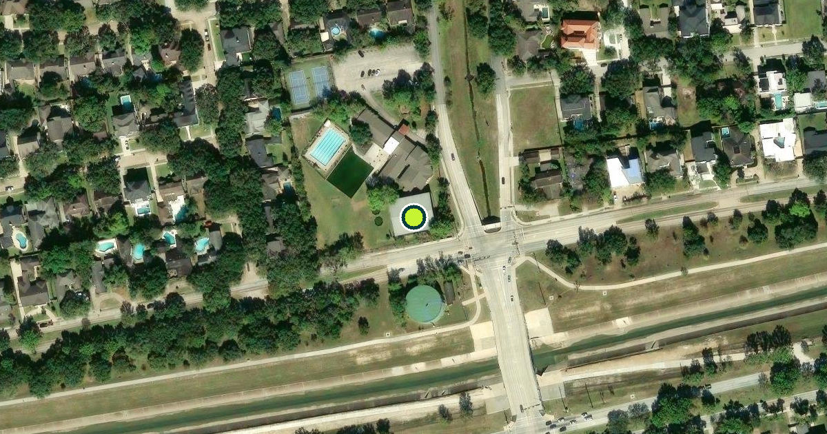 Satellite view of Houston Pickleball Courts
