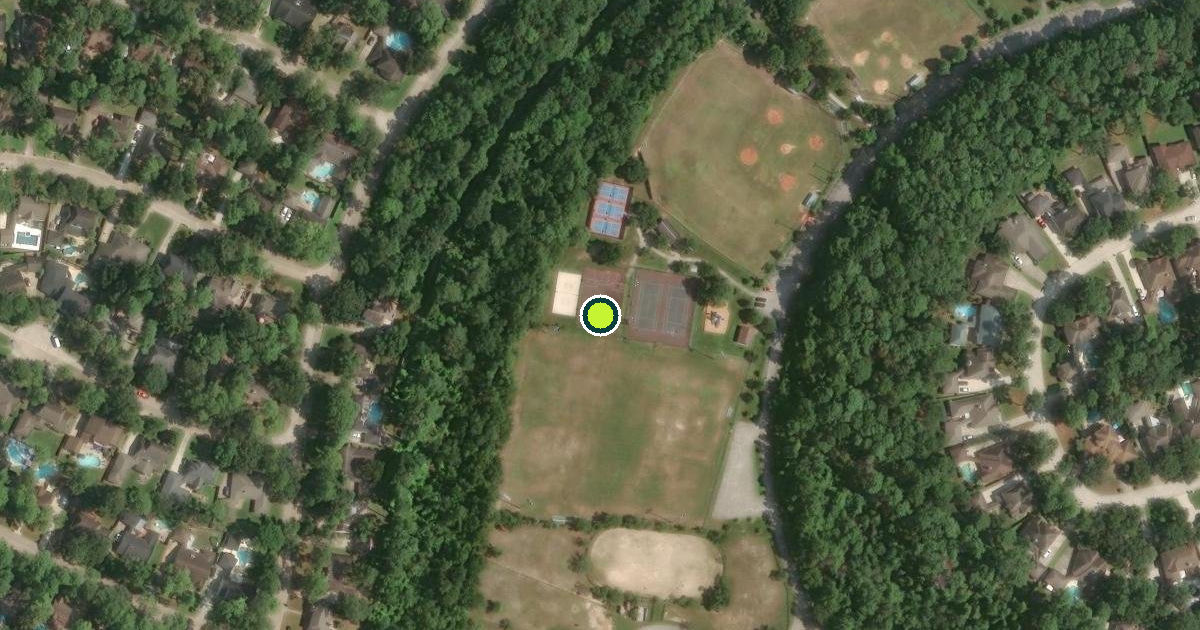 Satellite view of Houston Pickleball Courts