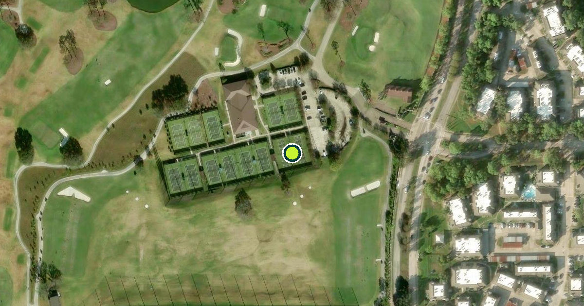 Satellite view of Houston Pickleball Courts