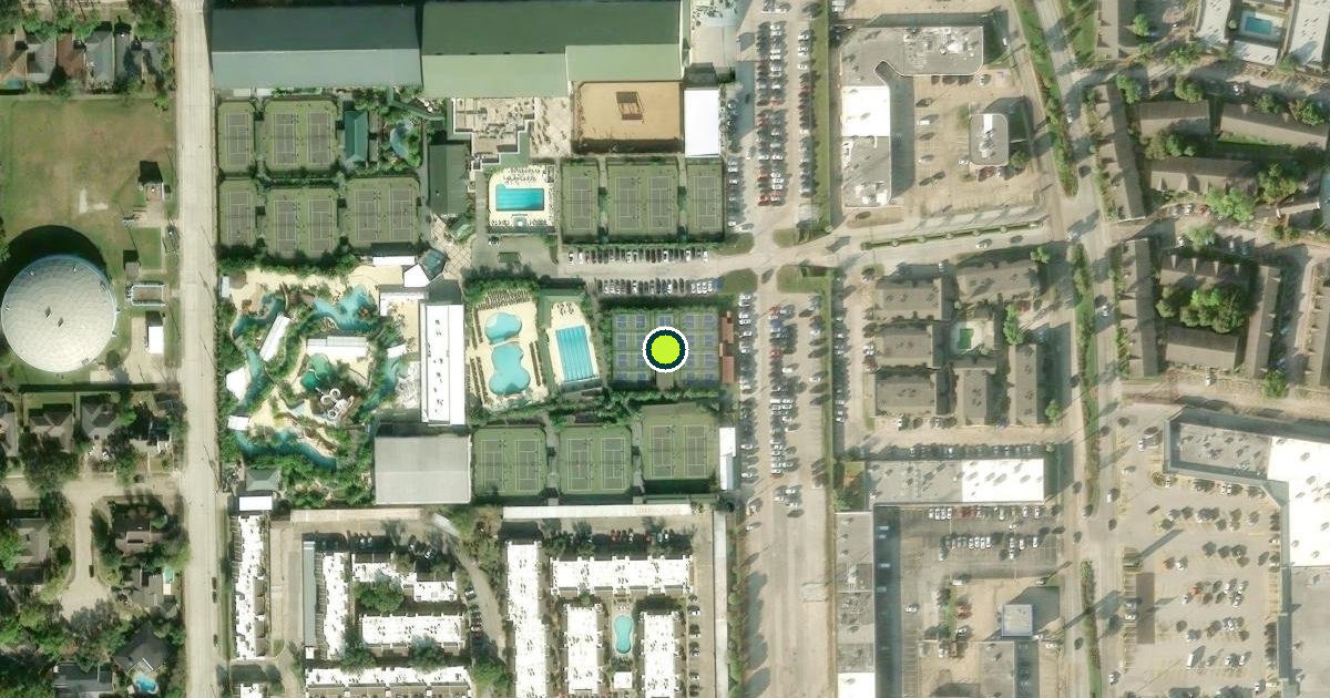Satellite view of Houston Pickleball Courts