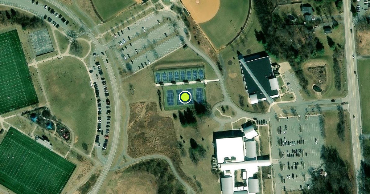 Satellite view of Howard County Pickleball Courts