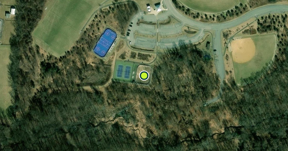 Satellite view of Howard County Pickleball Courts