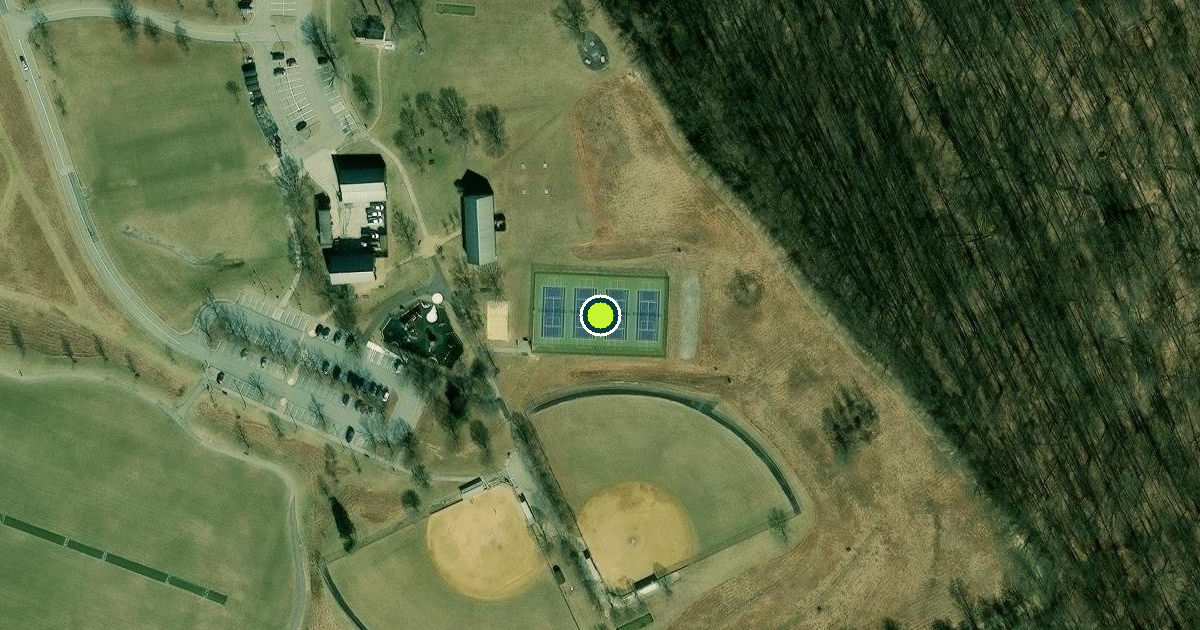 Satellite view of Howard County Pickleball Courts