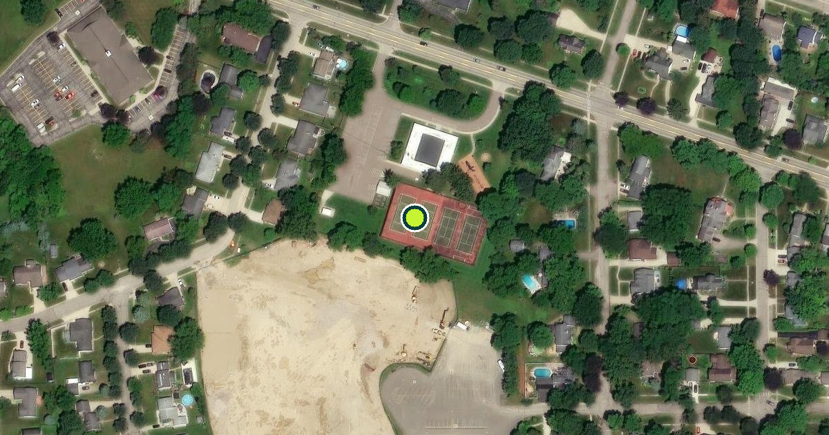 Satellite view of Howell Pickleball Courts