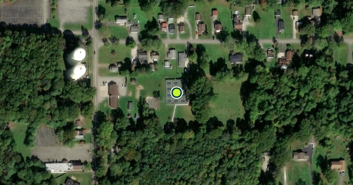 Satellite view of Howland Township Pickleball Courts