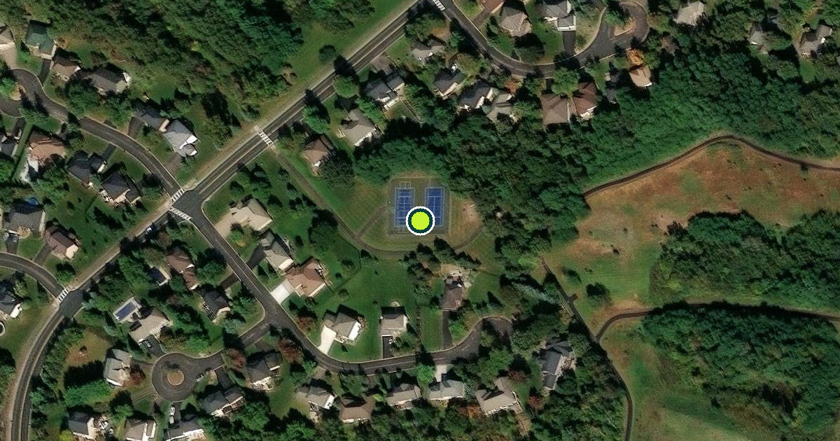 Satellite view of Hudson Pickleball Courts