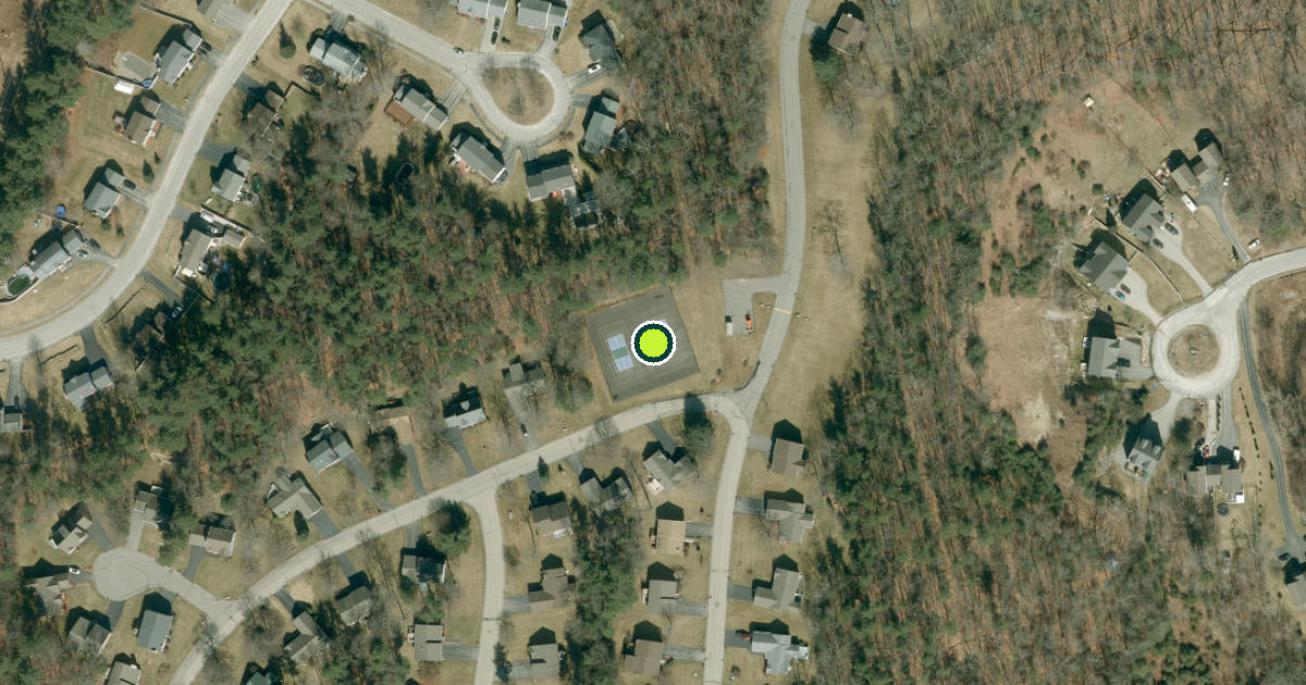 Satellite view of Hudson Pickleball Courts