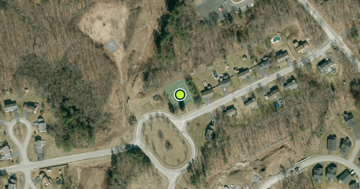 Satellite view of Hudson Pickleball Courts