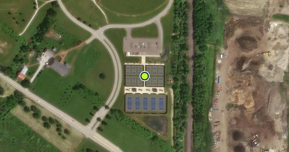 Satellite view of Hudson Pickleball Courts