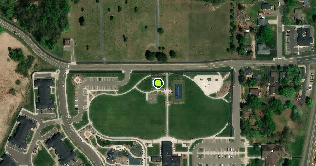 Satellite view of Hugo Pickleball Courts
