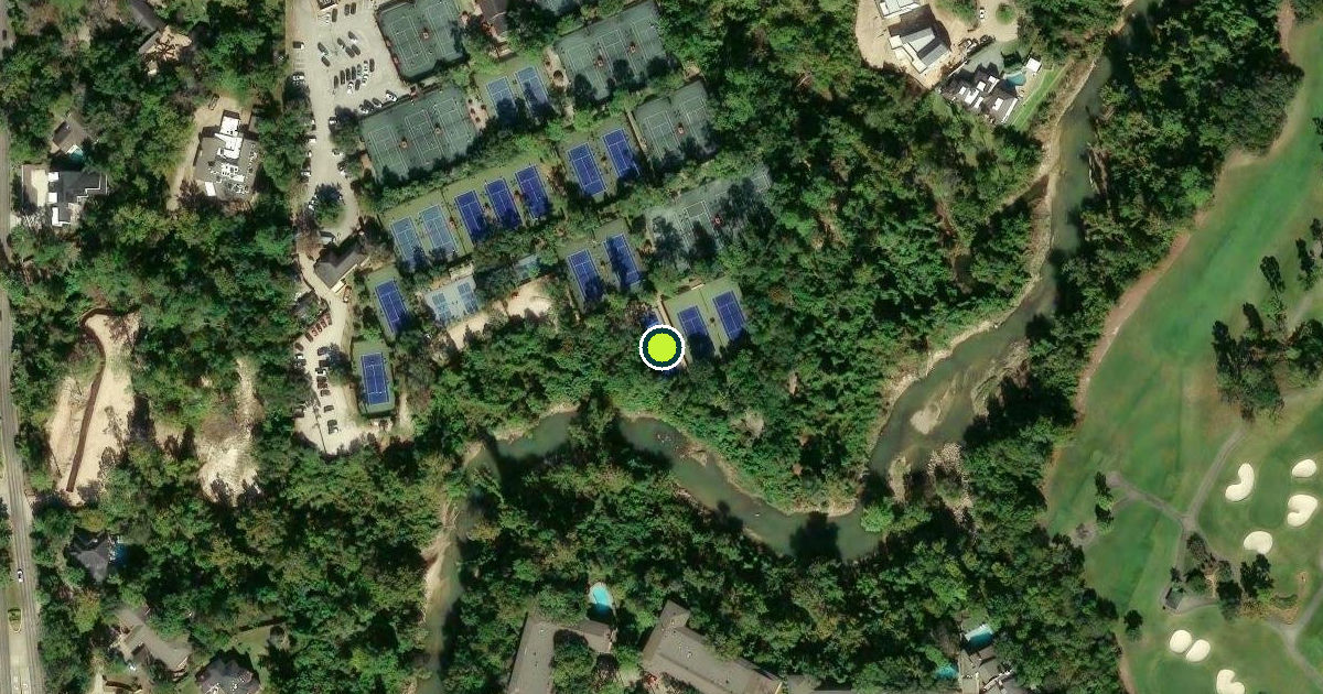 Satellite view of Hunters Creek Village Pickleball Courts