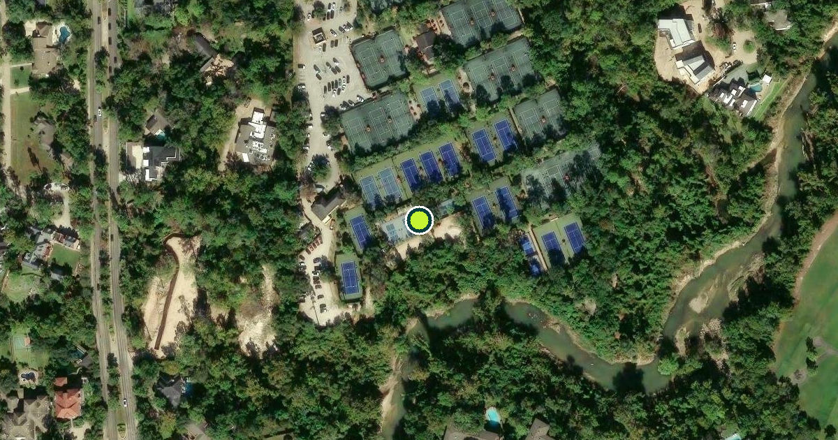 Satellite view of Hunters Creek Village Pickleball Courts