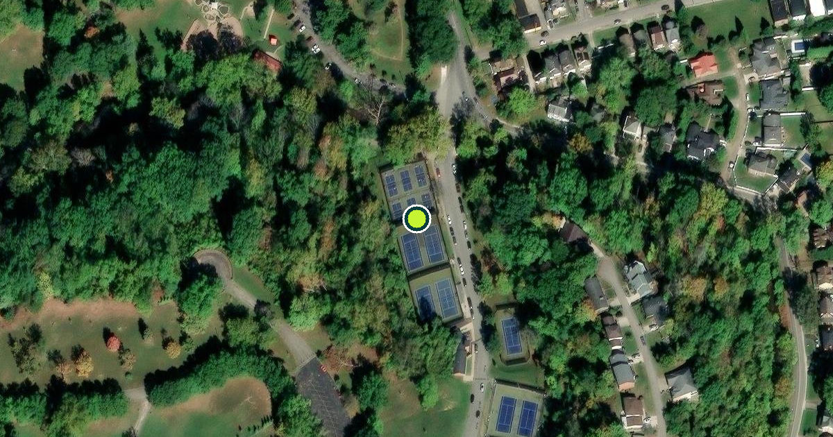 Satellite view of Huntington Pickleball Courts