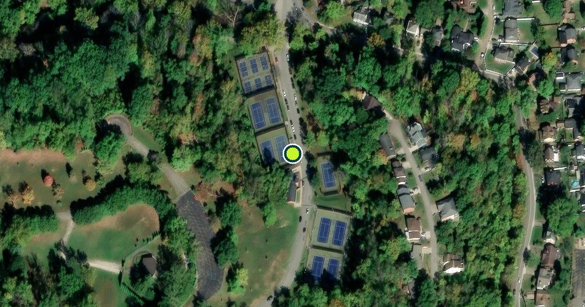 Satellite view of Huntington Pickleball Courts