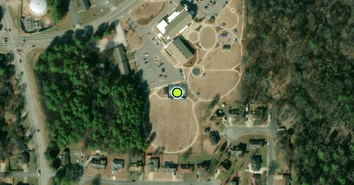 Satellite view of Huntsville Pickleball Courts