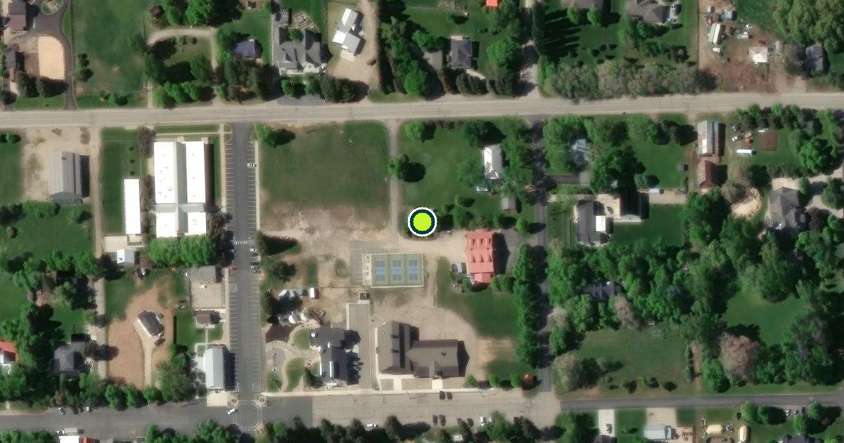 Satellite view of Huntsville Town Pickleball Courts