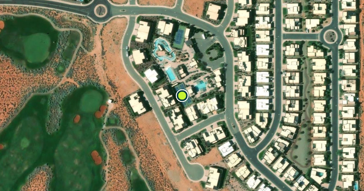 Satellite view of Hurricane Pickleball Courts