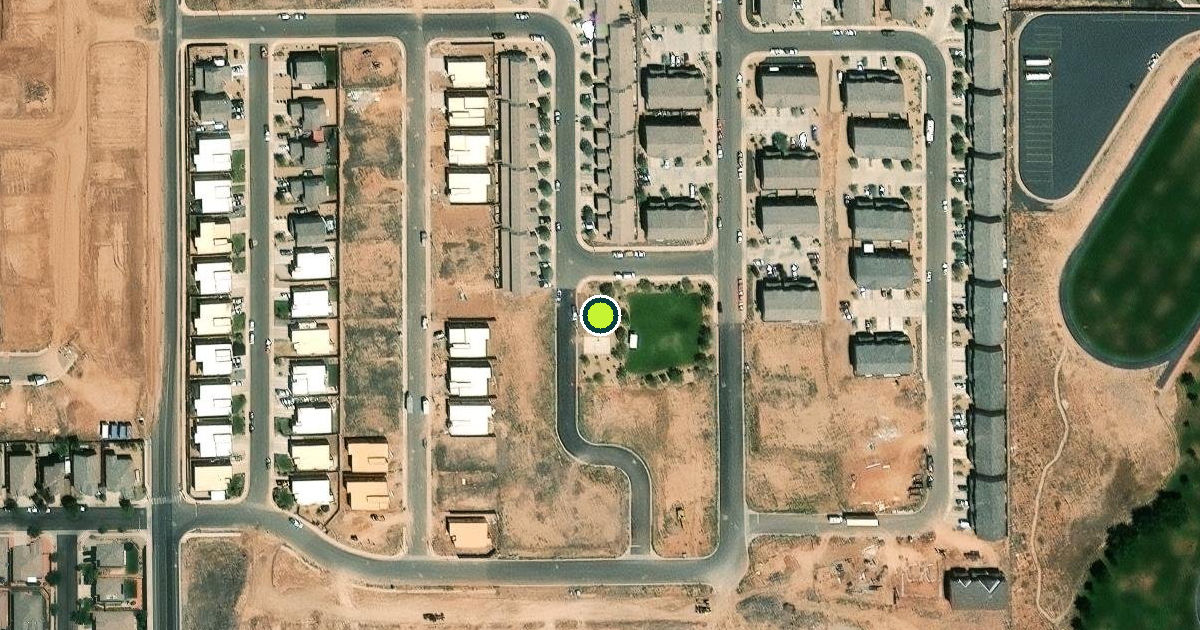 Satellite view of Hurricane Pickleball Courts