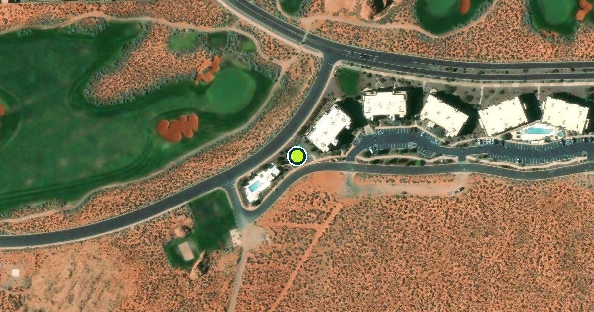 Satellite view of Hurricane Pickleball Courts