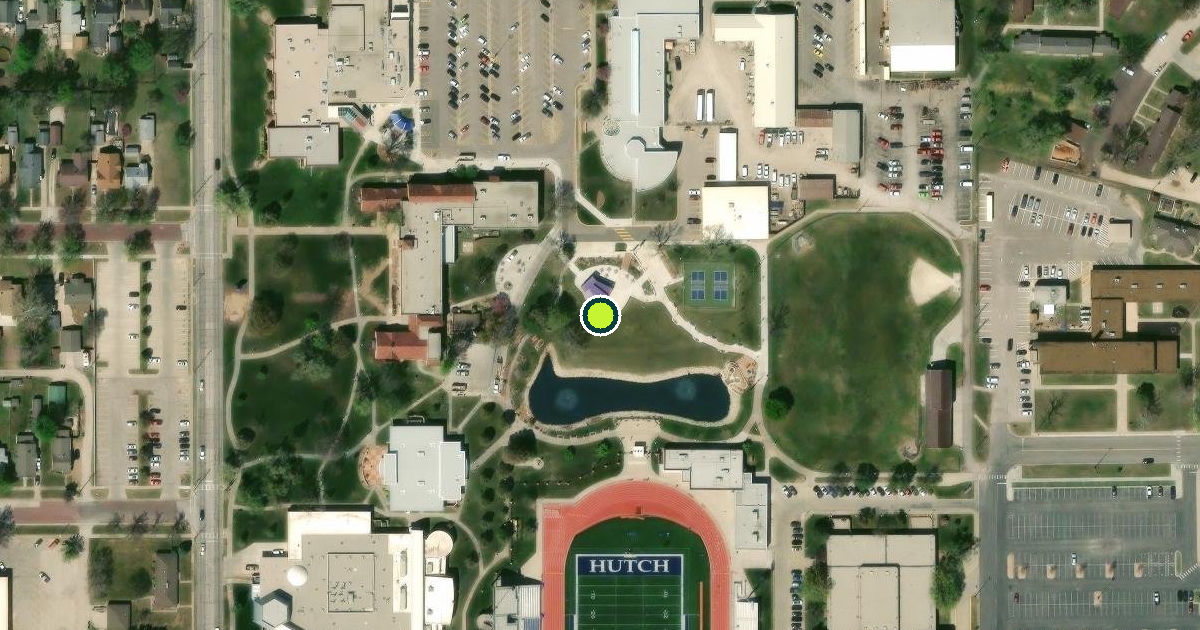 Satellite view of Hutchinson Pickleball Courts