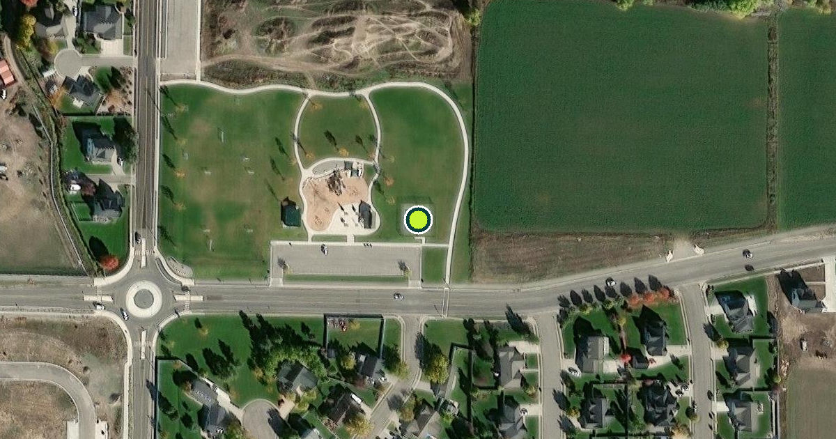 Satellite view of Hyde Park Pickleball Courts