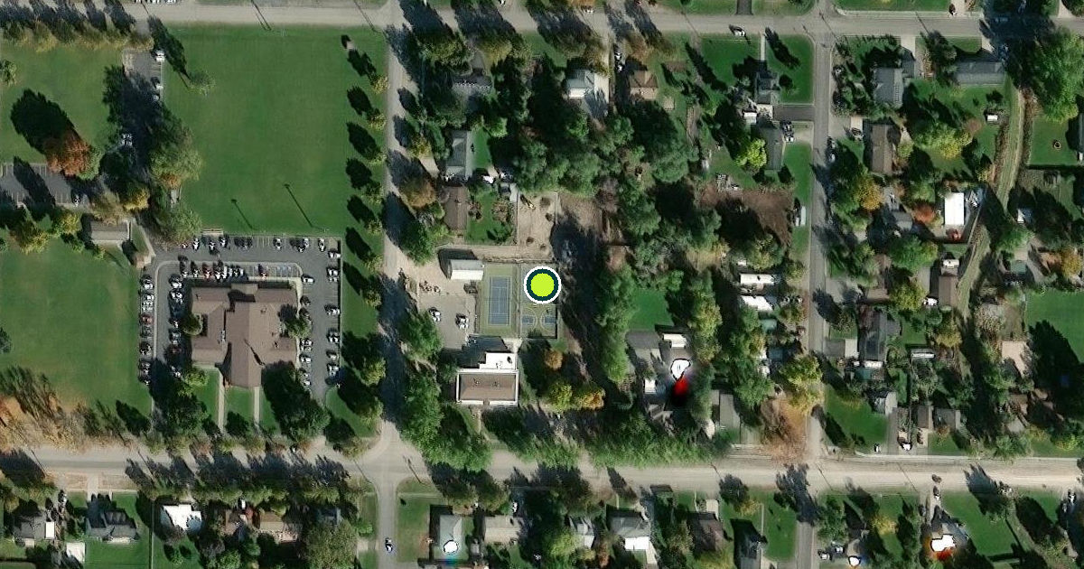 Satellite view of Hyde Park Pickleball Courts
