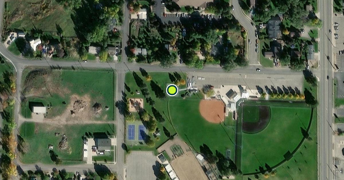 Satellite view of Hyrum Pickleball Courts