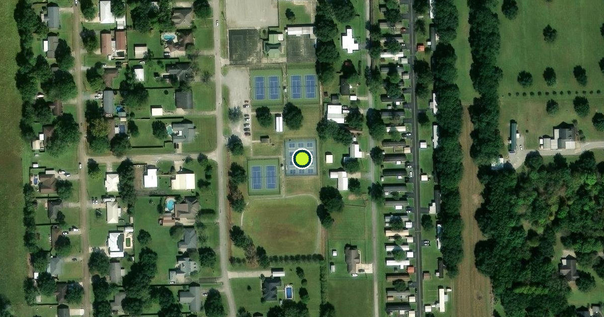 Satellite view of Iberia Parish Pickleball Courts