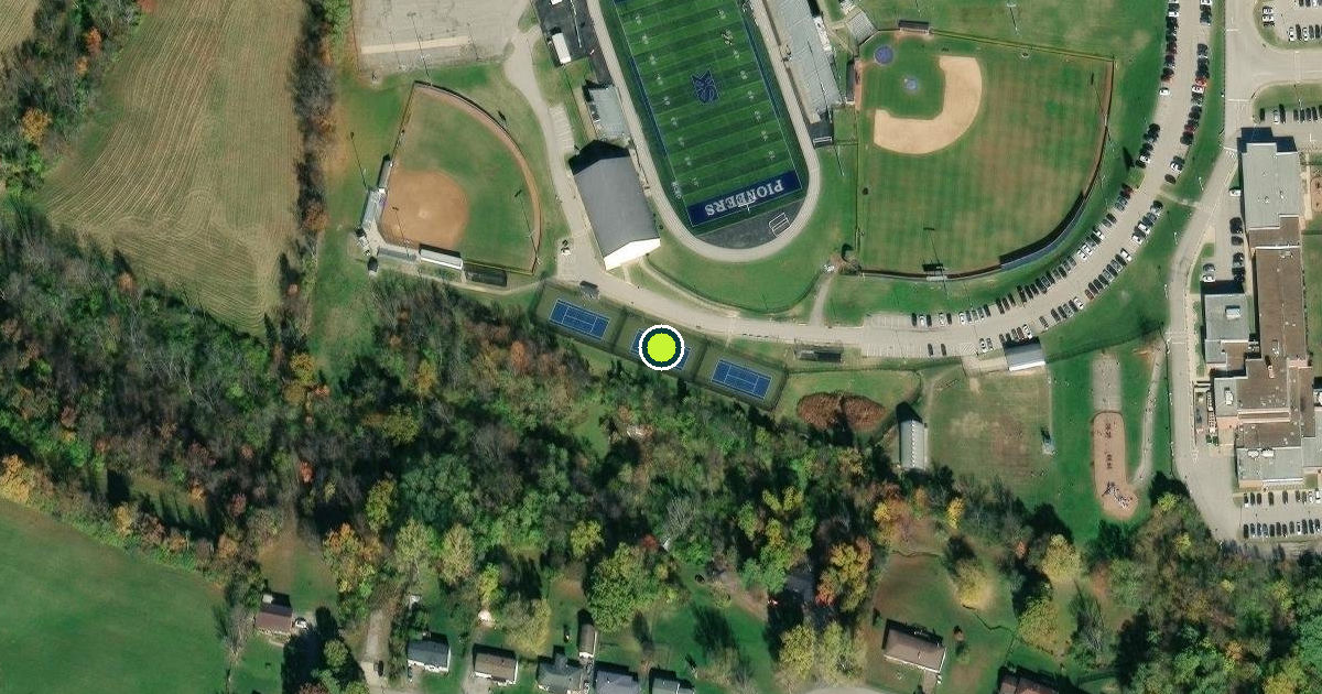 Satellite view of Independence Pickleball Courts