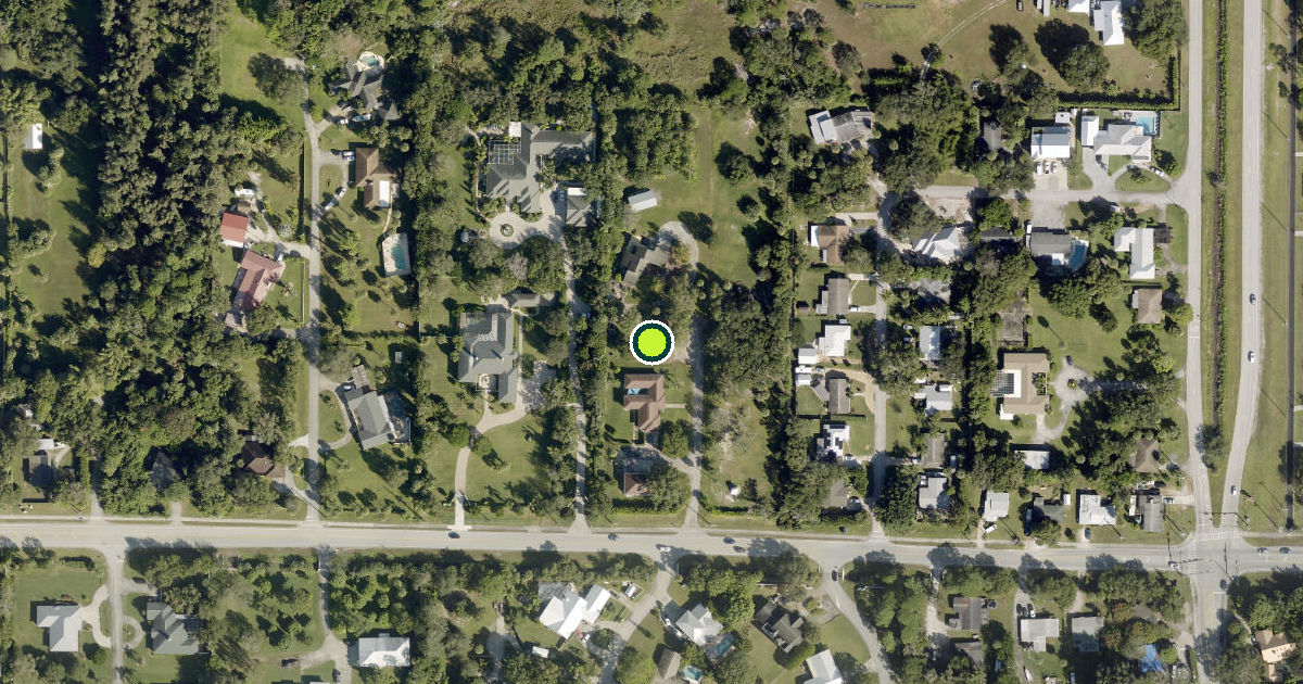 Satellite view of Indian River County Pickleball Courts