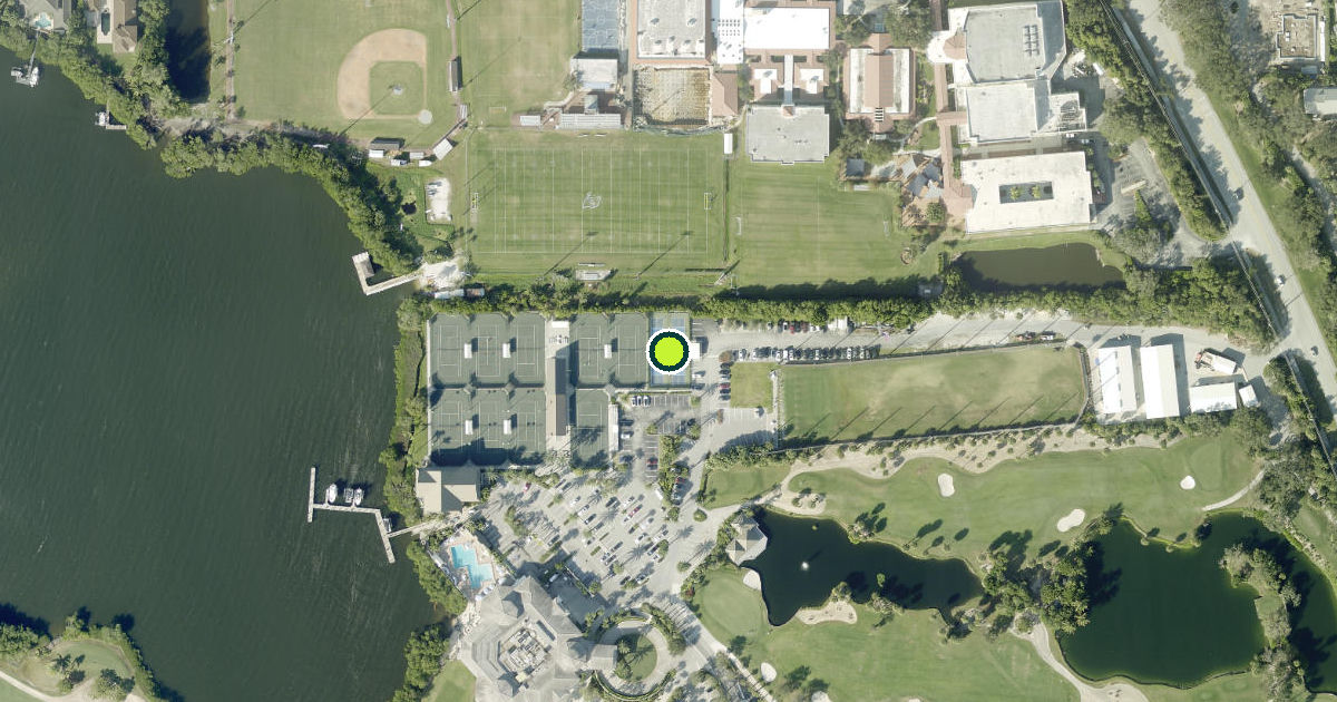 Satellite view of Indian River County Pickleball Courts