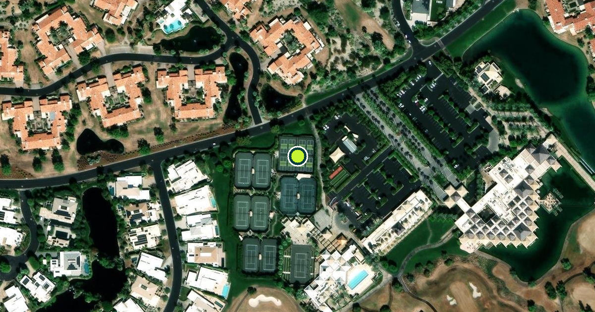 Satellite view of Indian Wells Pickleball Courts