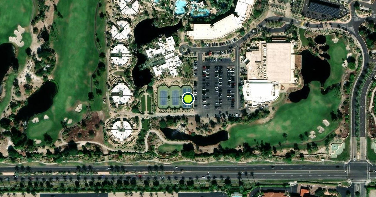 Satellite view of Indian Wells Pickleball Courts