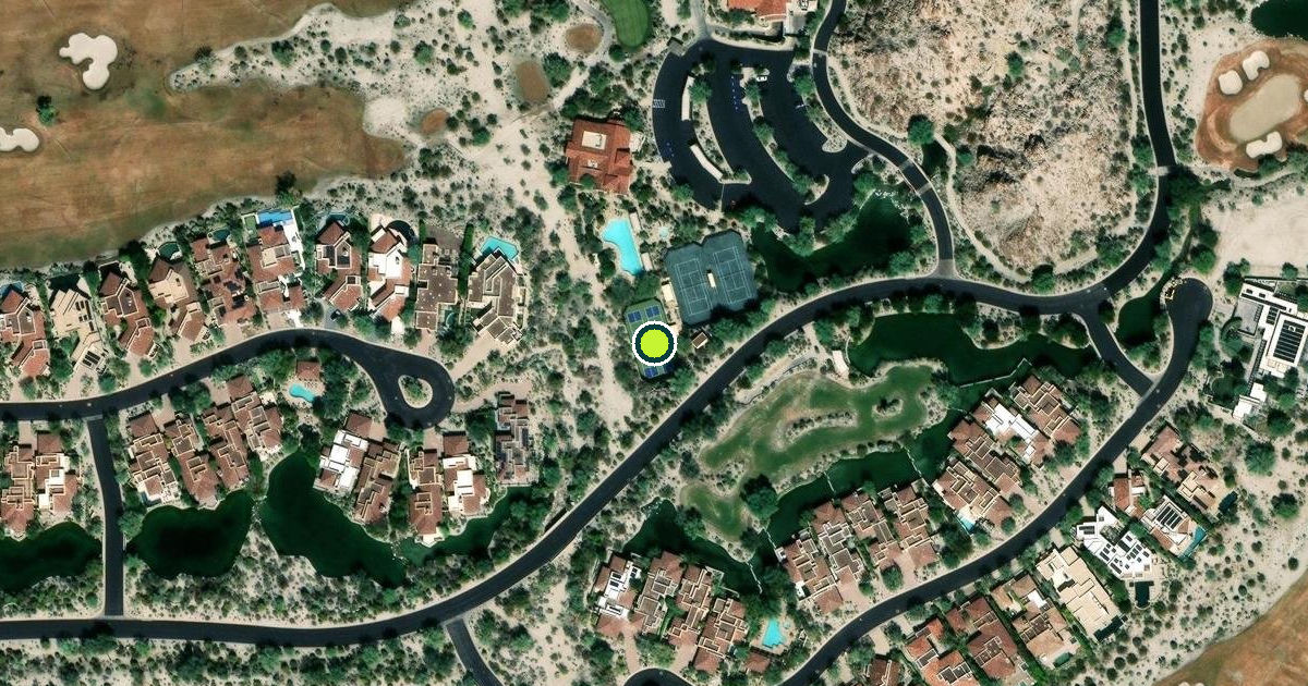 Satellite view of Indian Wells Pickleball Courts