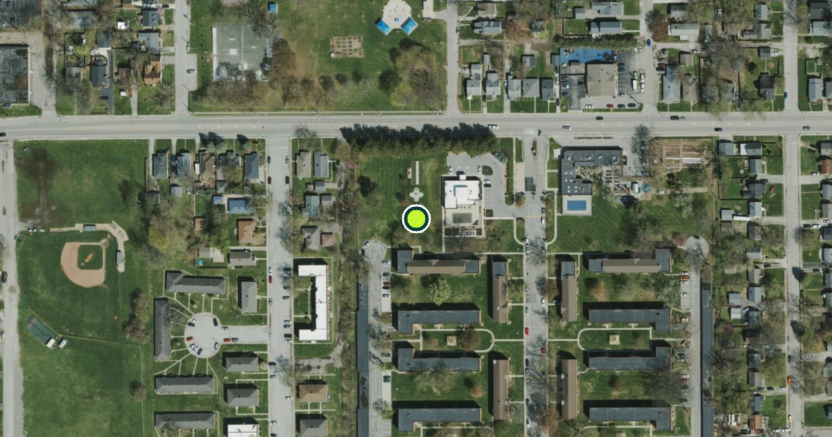 Satellite view of Indianapolis Pickleball Courts
