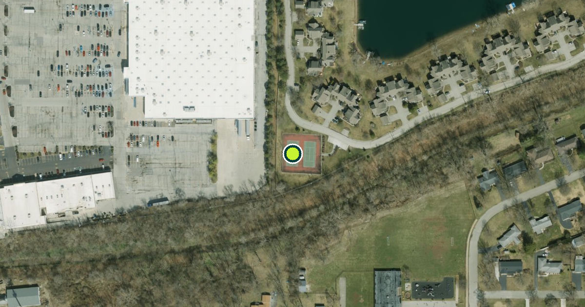 Satellite view of Indianapolis Pickleball Courts