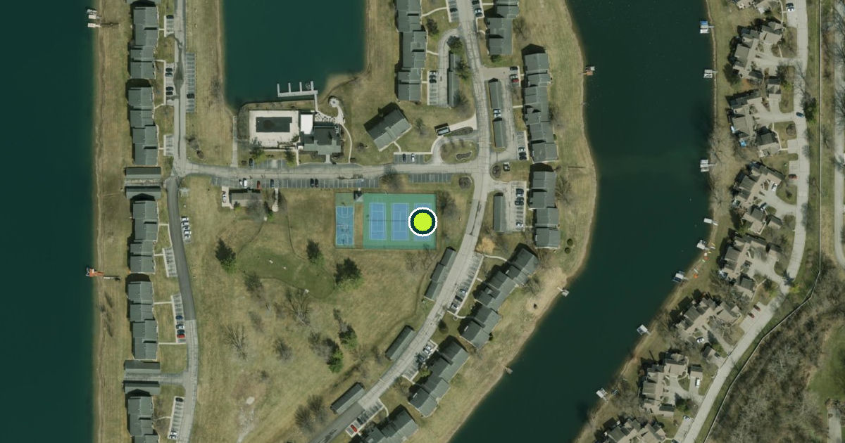 Satellite view of Indianapolis Pickleball Courts