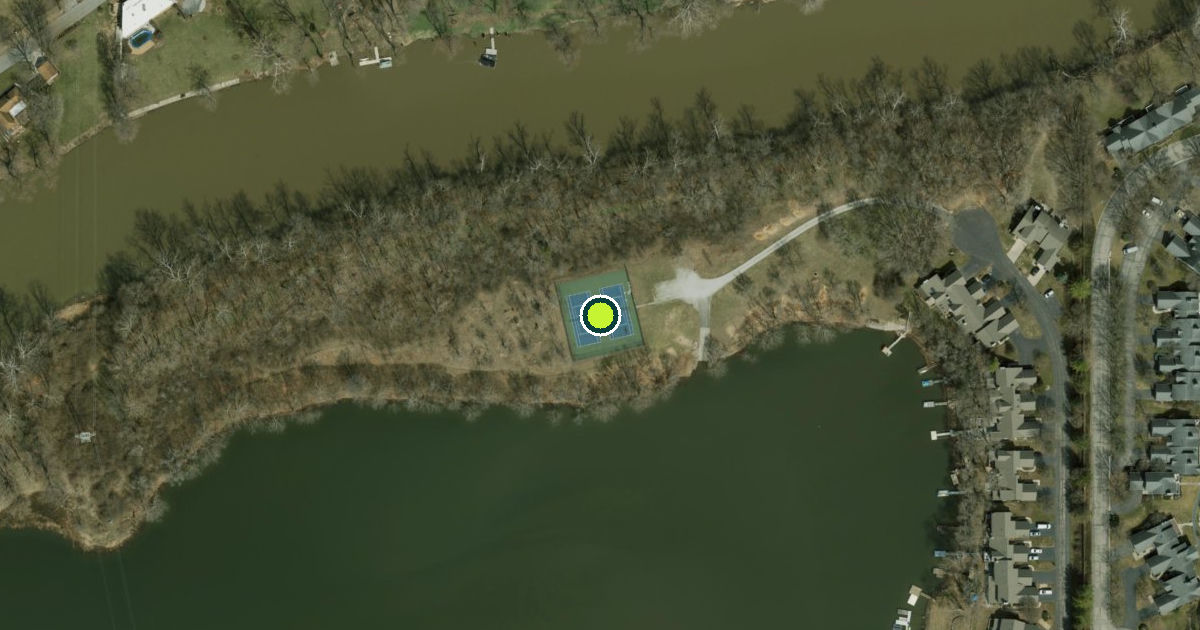 Satellite view of Indianapolis Pickleball Courts