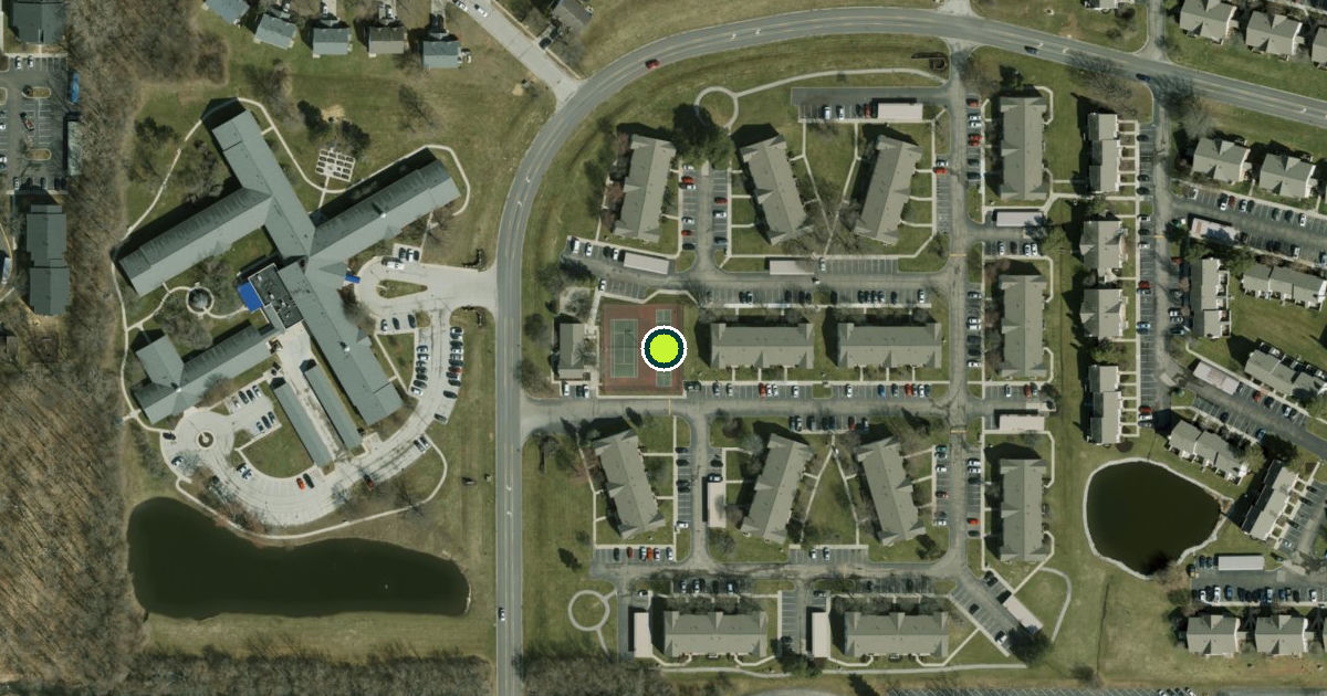 Satellite view of Indianapolis Pickleball Courts