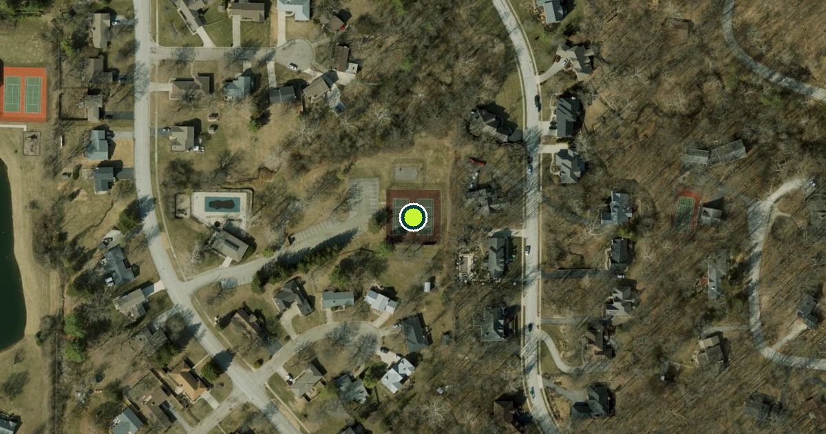 Satellite view of Indianapolis Pickleball Courts