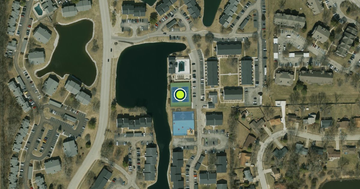 Satellite view of Indianapolis Pickleball Courts