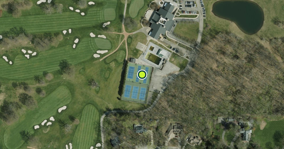 Satellite view of Indianapolis Pickleball Courts