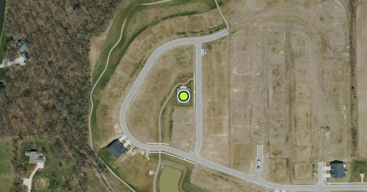 Satellite view of Indianapolis Pickleball Courts