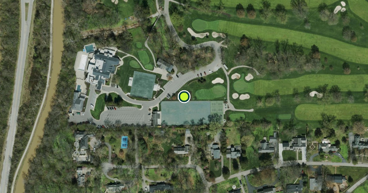 Satellite view of Indianapolis Pickleball Courts