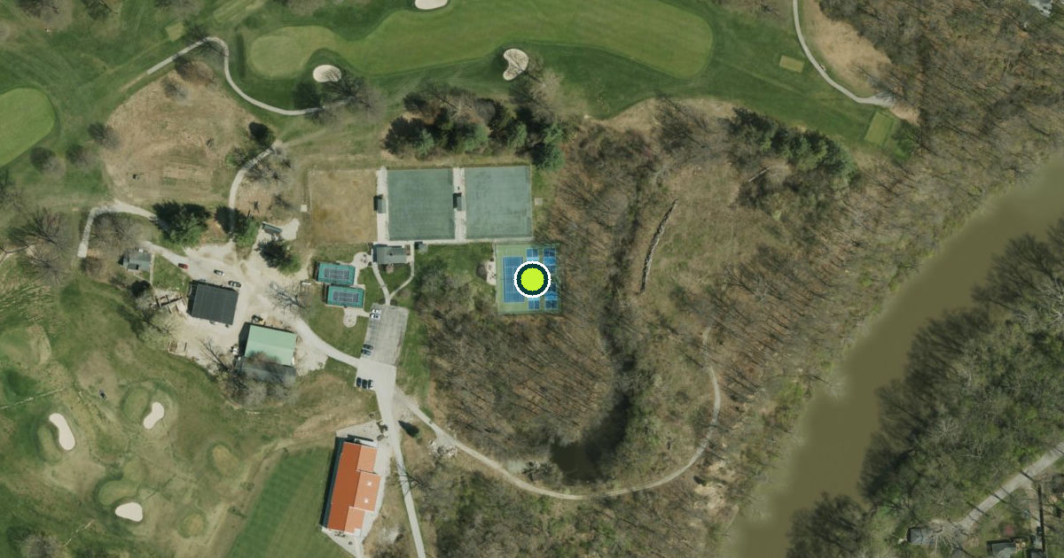 Satellite view of Indianapolis Pickleball Courts
